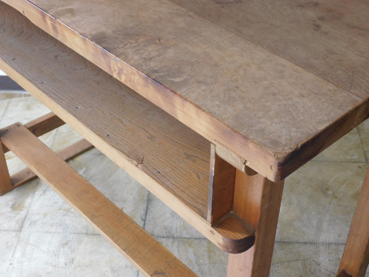  screen tree taste simple . work table * working bench HK-a-03471 / antique old tool working bench natural wood counter desk exhibition pcs 