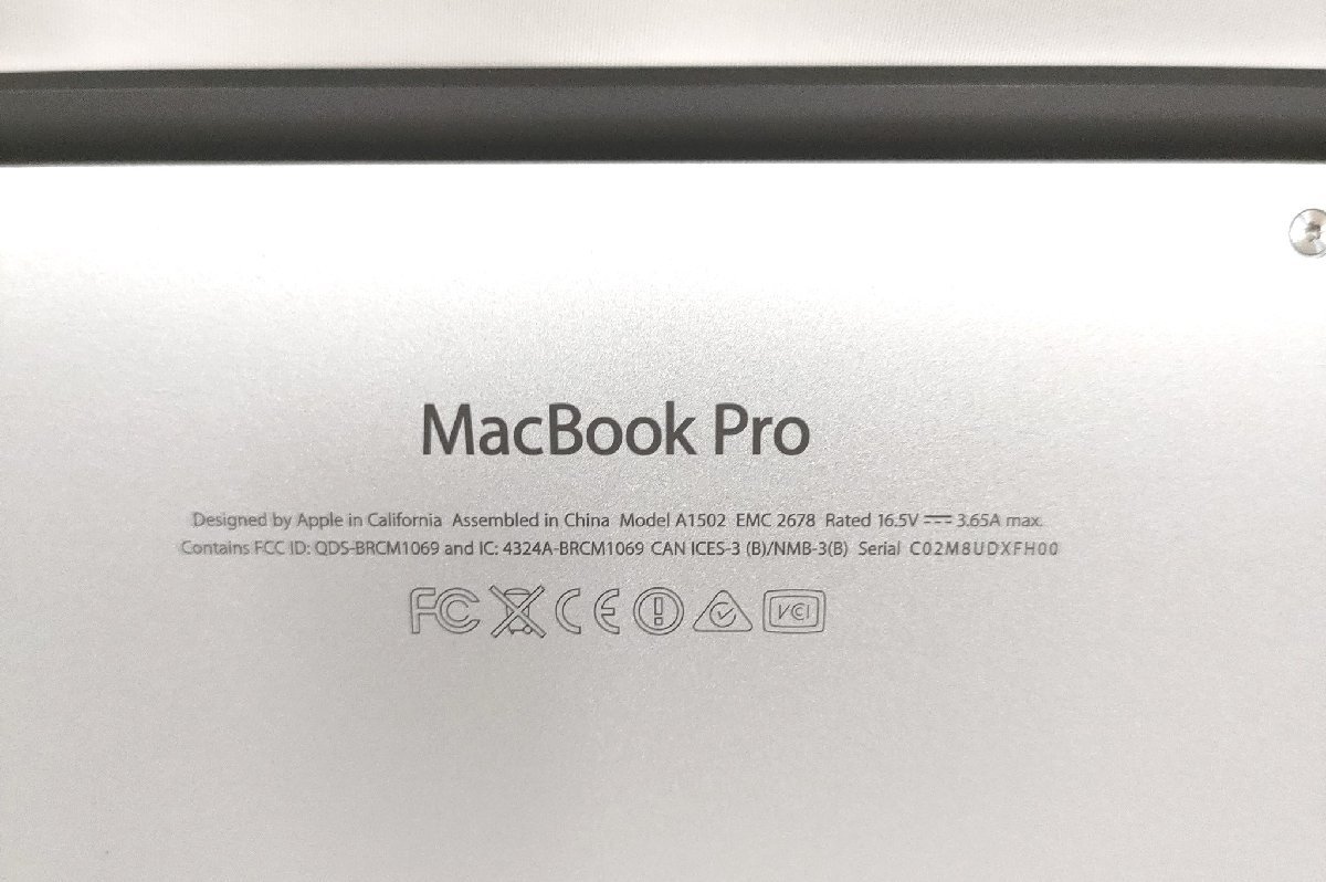 ★1円スタート★ MacBookPro A1502 (Corei5-4258U/メモリ8GB/256GB/13.3Retina/ドライブレス/OS:Bigsur)A1502FH00_画像9