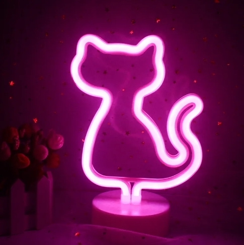 【送料無料♪】 ☆★ 猫 ネオンサイン 猫グッズ NEON SIGN お店・クラブ・バー・キッチンカー・MY ROOM ★ 用途多彩・USB＆電池対応 ★☆_画像5