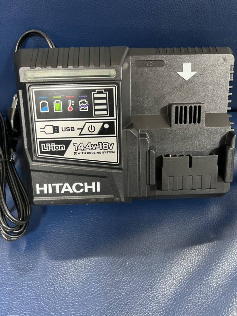 送料無料　希少　HITACHIロゴ　日立工機 ハイコーキ 充電器 HITACHI 18V バッテリー充電器 HIKOKI 14.4v_画像1