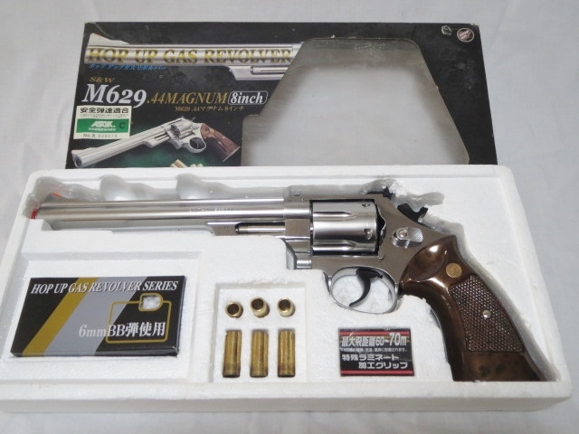 ⑤ 昭和 当時物 クラウン ポップアップガス リボルバー S＆W M629 44マグナム 8インチ ASGK 希少 コレクション放出 売切りの画像1