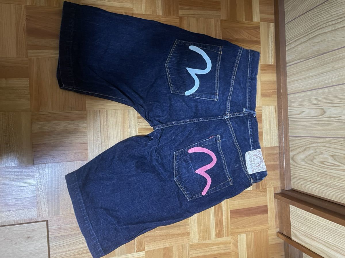 EVISU デニムハーフパンツ　LOT7001 サイズ36 カモメ