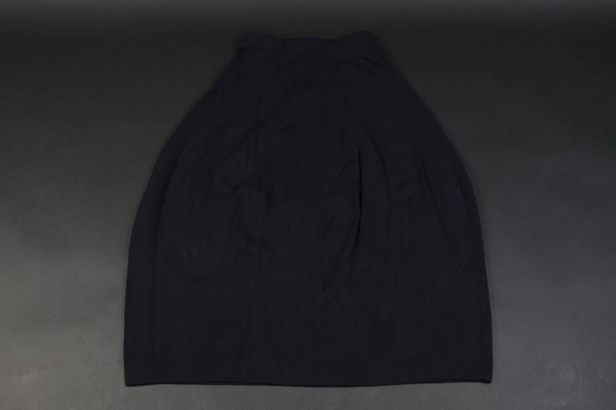 YF5545 ハルメク halmek スカート Sサイズ 黒 ブラック シンプル_画像1