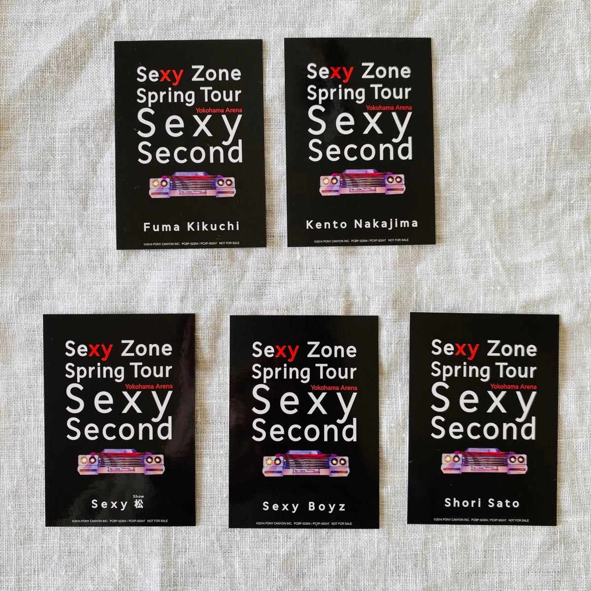 Sexy Zone セクシーゾーン Spring tour SexySecond トレカ 神宮寺勇太 岩橋玄樹 松田元太 松倉海斗