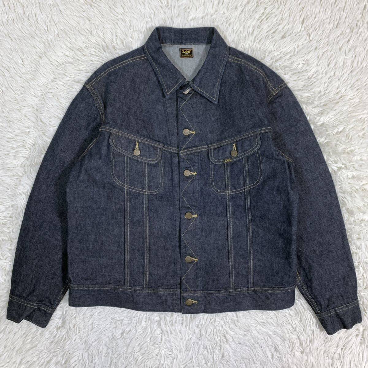 【美品】Lee 101J 【101 PROJECT RIDERS JACKET】デニムジャケット Gジャン 刺繍 インディゴ Lサイズ_画像2