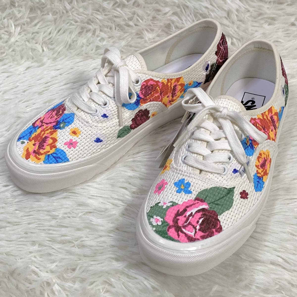 【未使用】VANS AUTHENTIC 44 Dx ANAHEIM FACTORY NEEDLEPOINT/FLORAL オーセンティック アナハイム ニードルポイント 花柄 US9.5/27.5cm_画像1