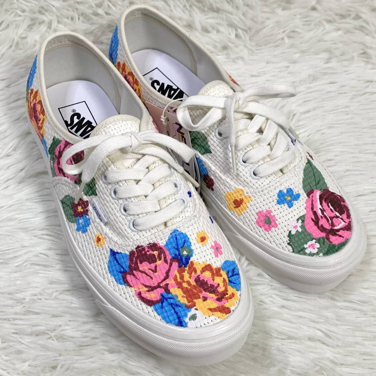 【未使用】VANS AUTHENTIC 44 Dx ANAHEIM FACTORY NEEDLEPOINT/FLORAL オーセンティック アナハイム ニードルポイント 花柄 US9.5/27.5cm_画像2