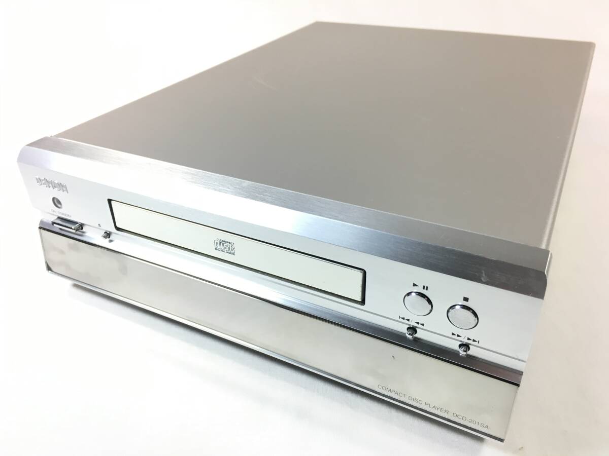 ＤＥＮＯＮ　ＤＣＤ－２０１ＳＡ　ＣＤプレーヤー　トレー開閉ベルト新品交換済　ＡＬＰＨＡプロセッサー搭載　取扱説明書コピー付　②_画像2