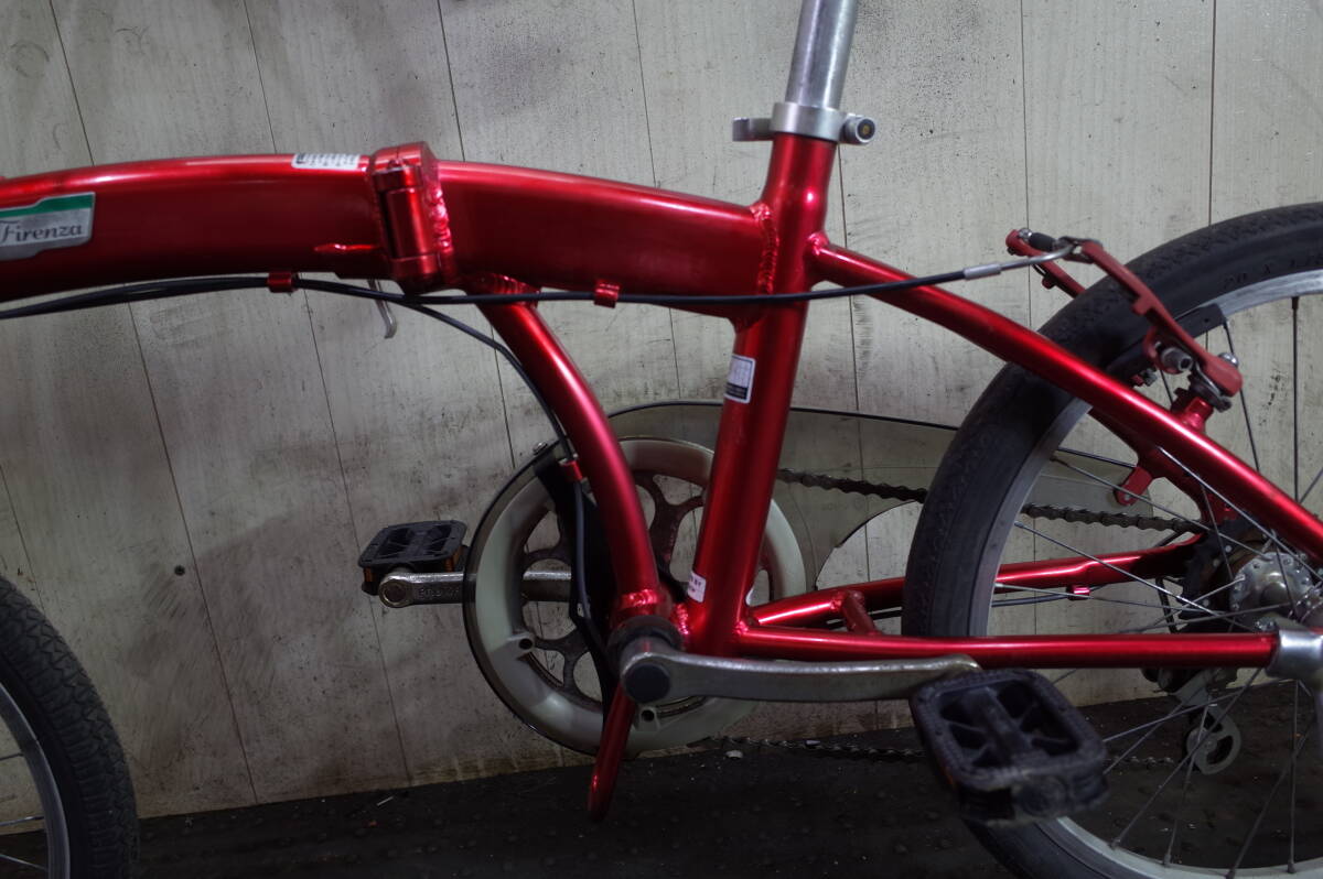 人気良品！あさひ製FIRENZAフィレンツァ 20インチ シマノ6速 折り畳み自転車の画像7