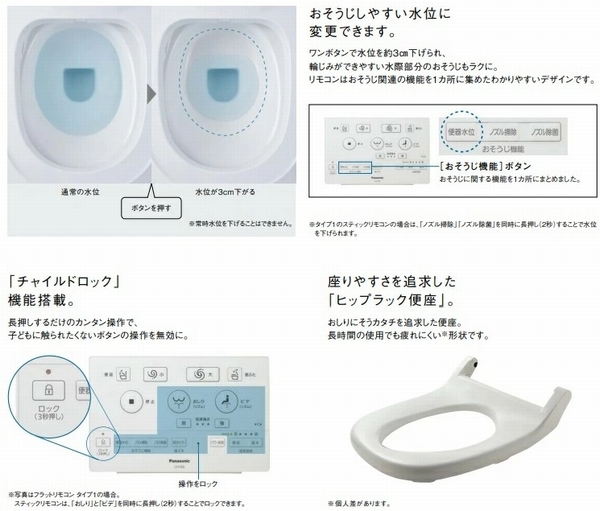 ■1円～即日発送■Panasinic アラウーノS160 タイプ2 CH1602WS＋CH160F（標準配管）セット■全自動おそうじトイレの画像9