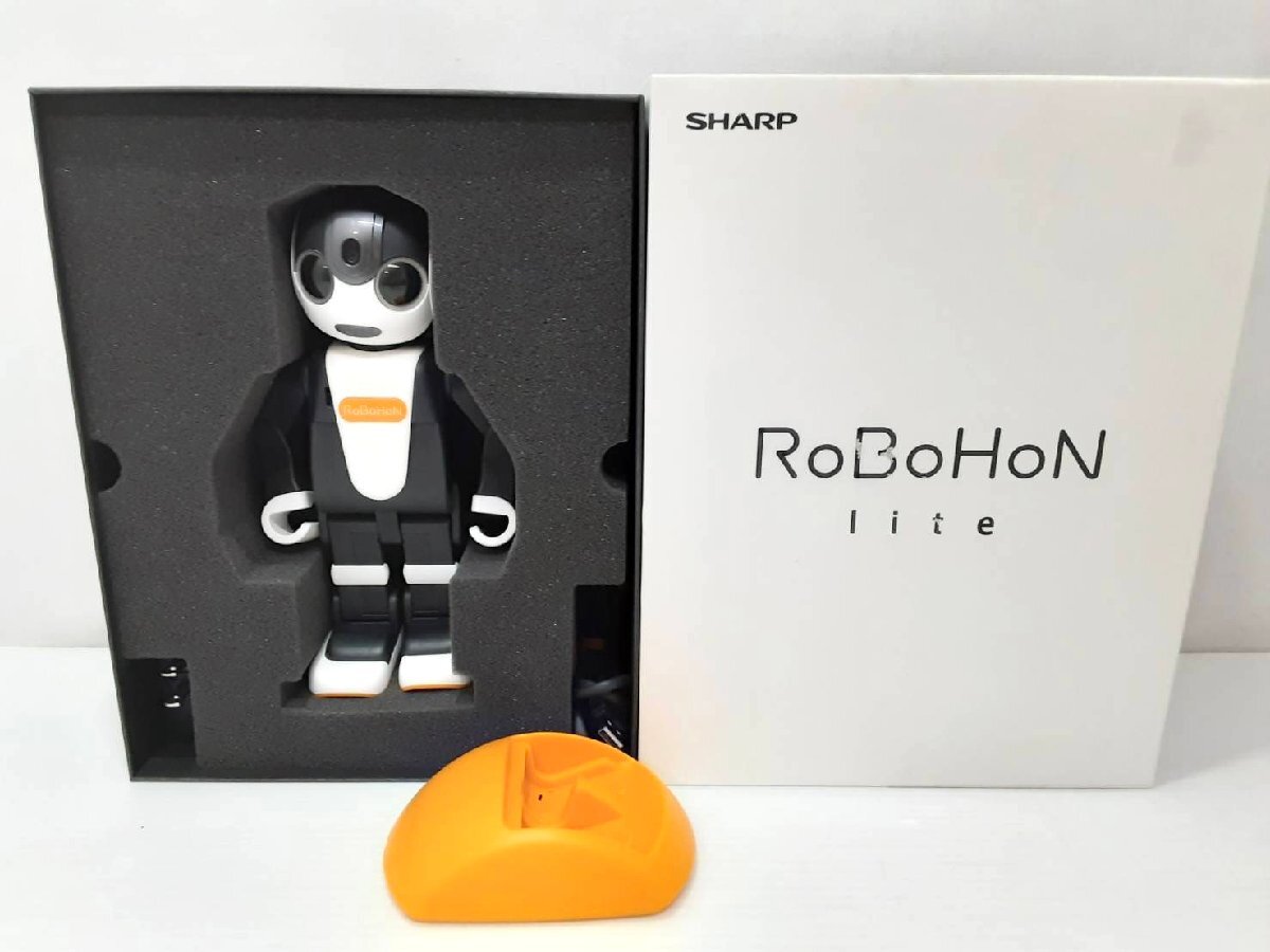 * new goods unused goods * 1 jpy ~ SHARP sharp Robot ho nSR-05ME-Y ROBOHON mobile type robot ..... communication 