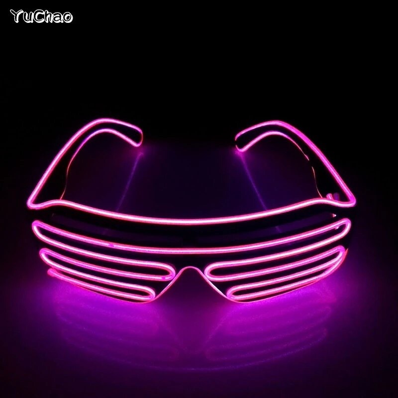 * доставка внутри страны * светится очки очки вечеринка солнцезащитные очки LED розовый Cyber Event учебное заведение праздник вечеринка в конце года Club DJ интересный товары 