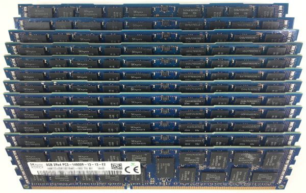 【8G×12枚組】SKhynix PC3-14900R 2R×4 中古メモリー サーバー用 DDR3 即決 税込 即日発送 動作保証【送料無料】の画像2