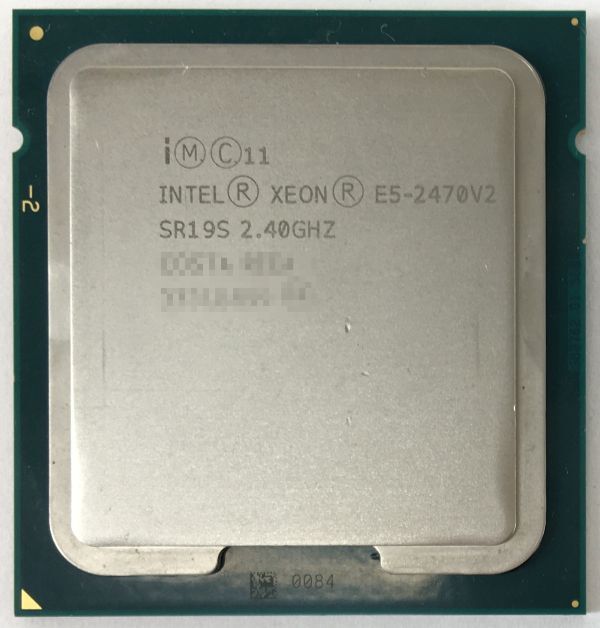 XEON E5-2470 V2 ×1枚 Intel CPU 2.40GHz SR19S 10コア ソケット FCLGA1356 サーバー用 BIOS起動確認済【中古】_画像1
