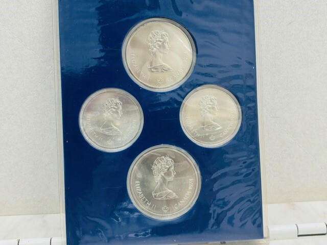 【F7433】カナダ モントリオール オリンピック 銀貨 1976年 5ドル 10ドル 外国銭 古銭 プルーフコインセット_画像6