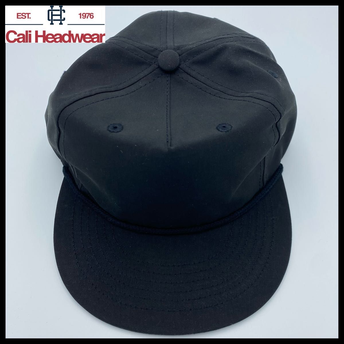 新品未使用 Cali Headwear カリヘッドウェア  ナイロンキャップ 黒 ブラック