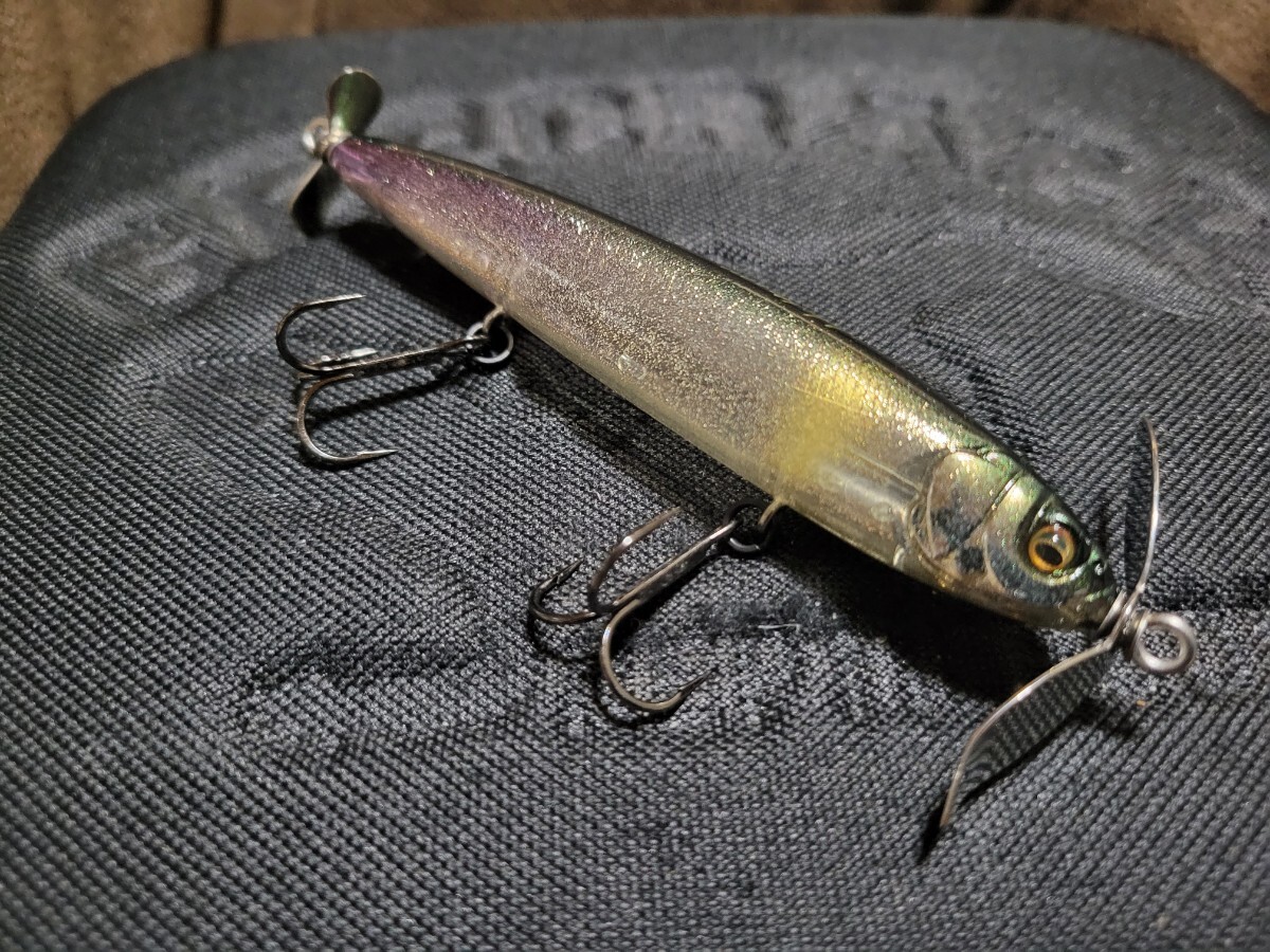 ★Megabass★X-PLOSE TOP WATER メガバス エクスプローズ トップウォーター シースルーグリッターアユ 美品 Length 103.0mm Weight 1/2oz _画像6