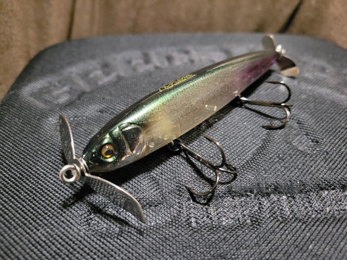 ★Megabass★X-PLOSE TOP WATER メガバス エクスプローズ トップウォーター シースルーグリッターアユ 美品 Length 103.0mm Weight 1/2oz _画像1