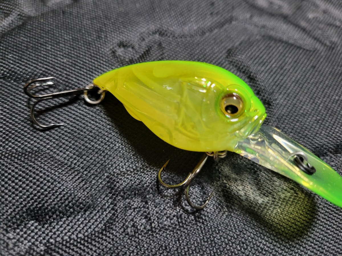 ★Megabass★SM-X SPRIGGAN メガバス スプリガン GLX クリアーライムチャート 開封済未使用品 Length 48.0mm Weight 3/8oz Depth Max 1.8m_画像7