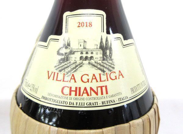 送料300円(税込)■dy044■赤ワイン F.LLI GRATI VILLA GALIGA CHIANTI 2018 750ml 6本【シンオク】_画像2