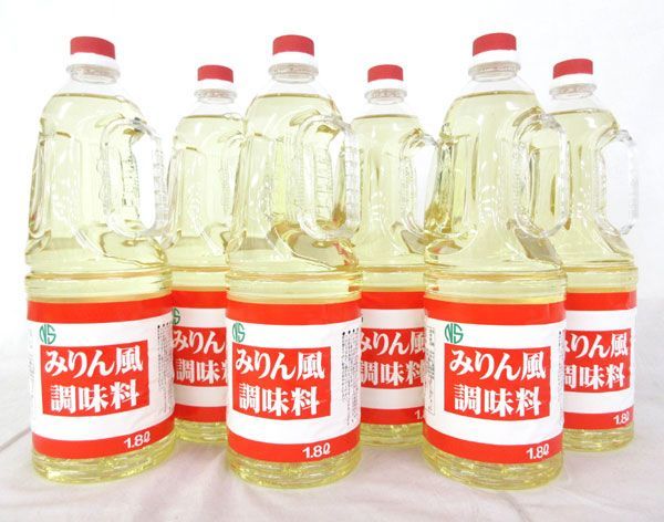 送料300円(税込)■az377■◎ニッショク みりん風調味料 1.8L 6本【シンオク】_画像1