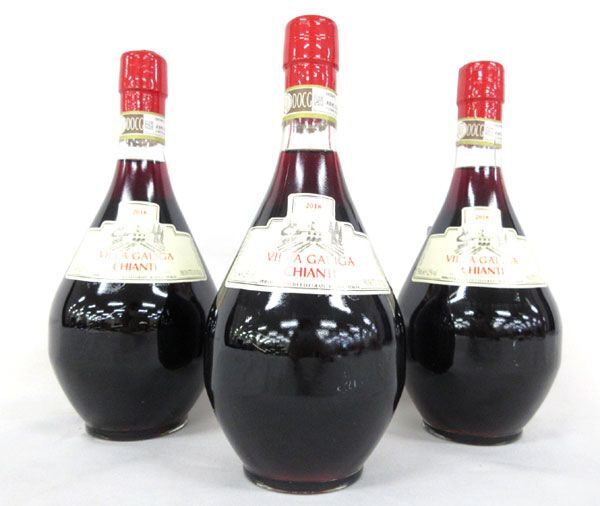 送料300円(税込)■dy065■赤ワイン F.LLI GRATI VILLA GALIGA CHIANTI 2018 750ml 3本【シンオク】の画像1