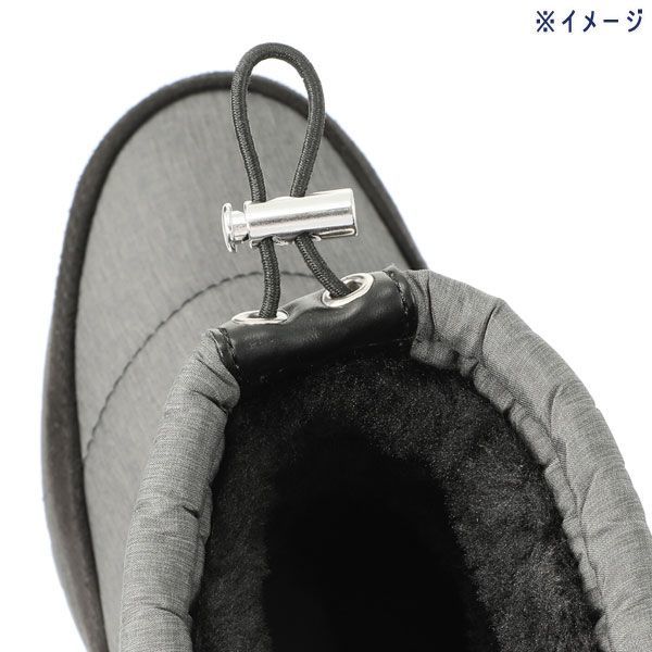 送料300円(税込)■zh304■暖かく滑りにくいブーツ ナイロンデザイン 23cm ブラック 12485円相当【シンオク】_画像6