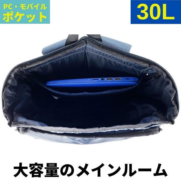 送料300円(税込)■po197■ユニセックス コンバース スクエア型リュック(71-17) グレー【シンオク】_画像4