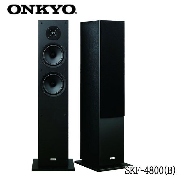 ■dt001■(D)ONKYO 2ウェイ バスレフ フロアスタンディングスピーカー SKF-4800(B)【シンオクG】_画像1