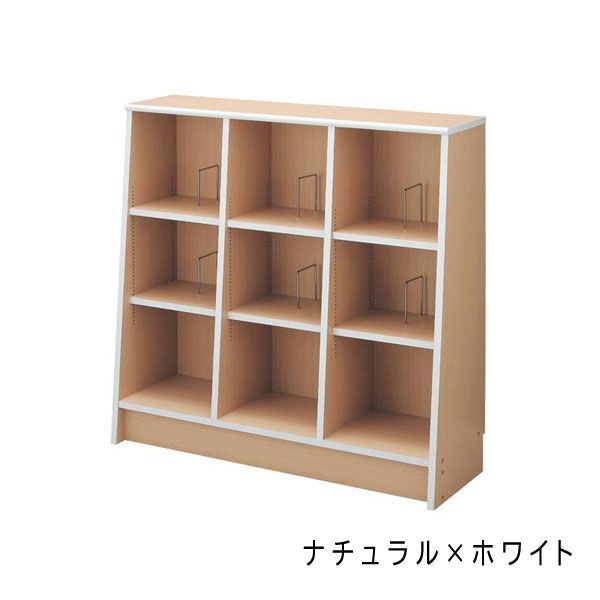  стоимость доставки 300 иен ( включая налог )#ce186# с роликами .1cm pitch книжный шкаф (W90×H94.5cm) натуральный / белый [sin ok ]