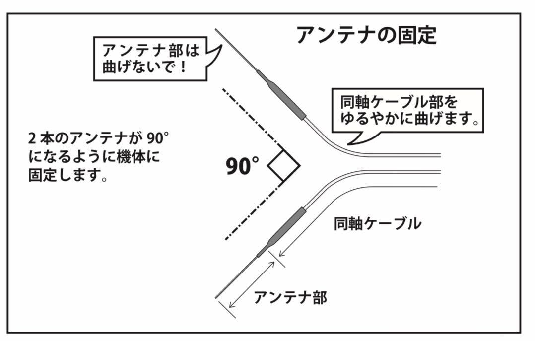 【大好評3個セット】アンテナ90度ホルダー　スマートHV90 グライダー　電動ヘリコプター　スケール機　大戦機_画像3