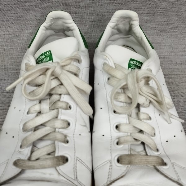 Z441 adidas アディダス スニーカー 27.5cm ホワイト グリーン STAN SMITH スタンスミス M20324 定番 カジュアル シューズ レザー_画像6