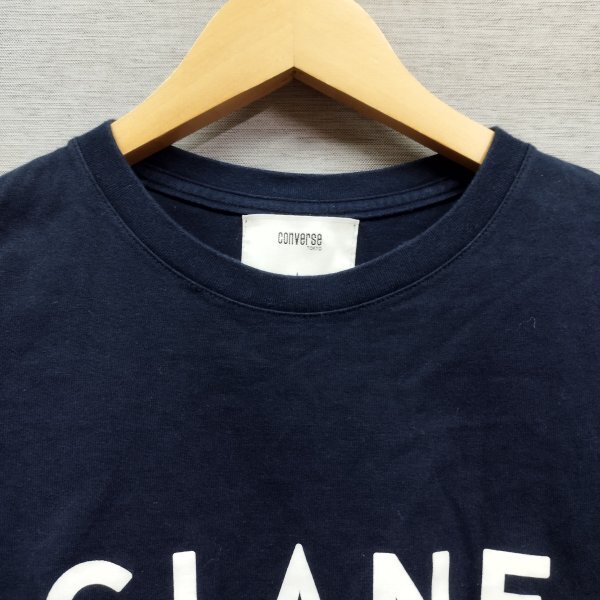 C341 CONVERSE TOKYO × CLANE コンバーストーキョー クラネ 半袖 Tシャツ ネイビー ロゴ 星 スター アイコン クルーネックの画像4