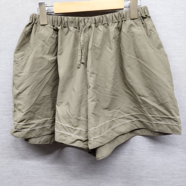 C691 PHENIX フェニックス ショートパンツ ショーツカーキ レディース サイズ L NOMADIC CULOTTES アウトドア 登山 ナイロン 軽量 パステル_画像5