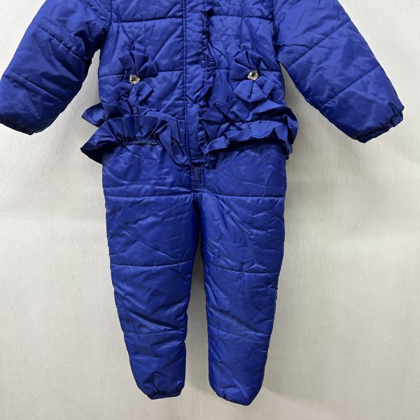 C722 CUTE PRINCESS Kids зимняя одежда все в одном комбинезон boys размер 110cm голубой мех капот down лыжи защищающий от холода 