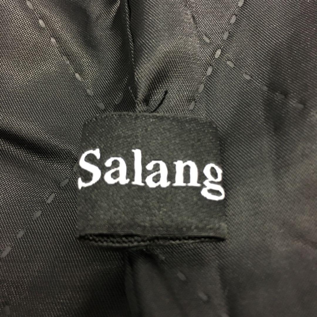 Salang サラン チェック柄ツイードロングコート