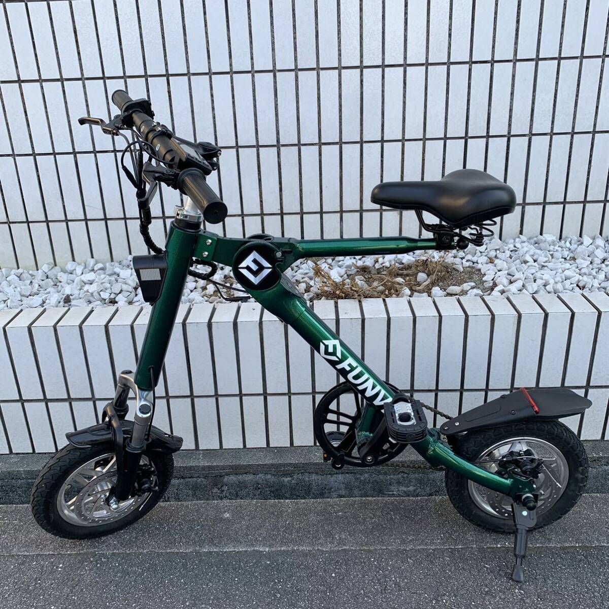 【訳あり品】折りたたみ 電動アシスト自転車 12インチ GX グリーン 保証なし GX-B⑩