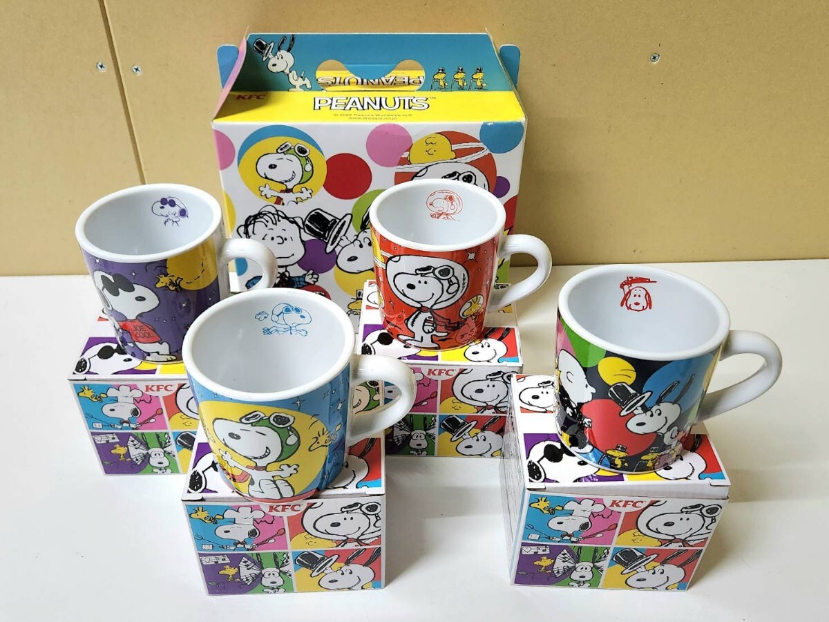 未使用品 SNOOPY スヌーピー KFC ケンタッキー マグカップ コンプリート 陶器 スヌーピーマグカップ PEANUTS_画像6