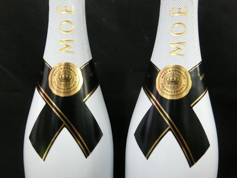 1000円スタート シャンパン 2本セット MOET＆CHANDON ICE IMPERIAL 750ml 12% 未開栓 モエシャン 各重さ約1605g/1610g WHO お酒C810_画像3