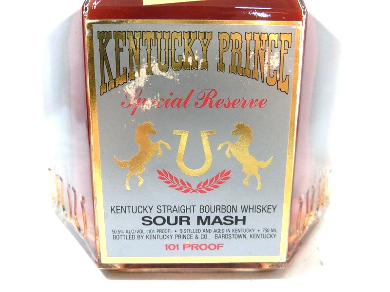 1000円スタート バーボンウイスキー KENTUCKEY PRINCE Special Reserve SOUR MASH 750ml 50.5% ケンタッキープリンス 未開栓 WHO お酒C807_画像3