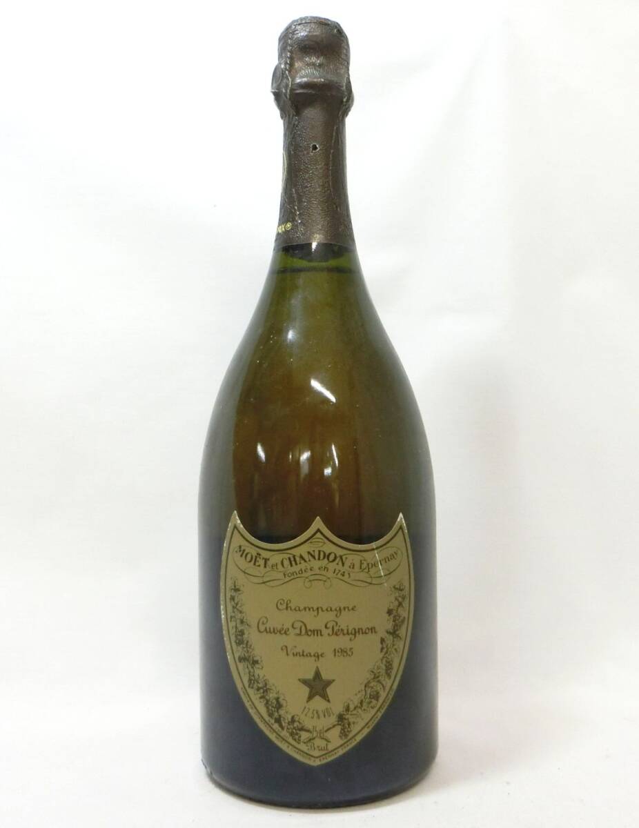 1000円スタート 酒 Champagne Dom Perignon vintage 1985年 750ml 12.5％ シャンパーニュ ドンペリ 果実酒 未開栓 箱付 1 △お酒⑲507_画像1