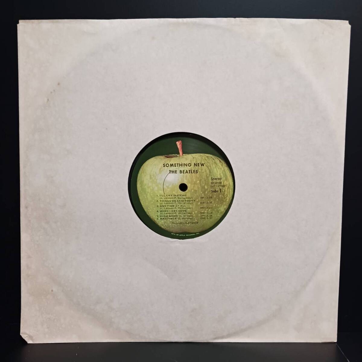 LPレコード 輸入盤 US ビートルズ THE BEATLES SOMETHING NEWキャピタル 管理番号YH-148_画像3