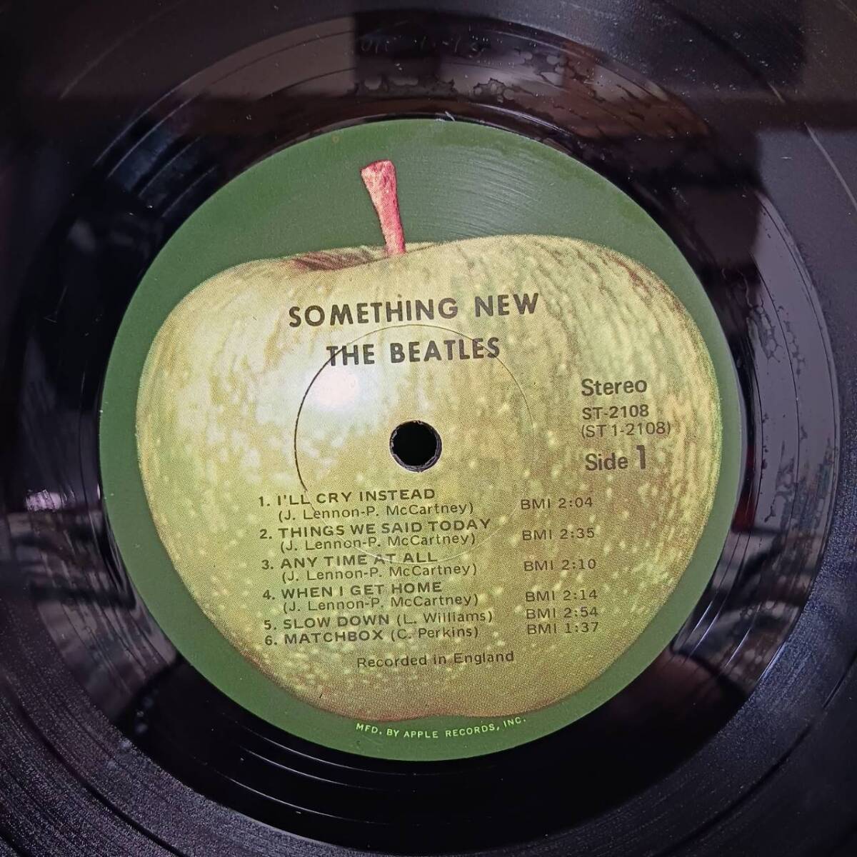LPレコード 輸入盤 US ビートルズ THE BEATLES SOMETHING NEWキャピタル 管理番号YH-148_画像5