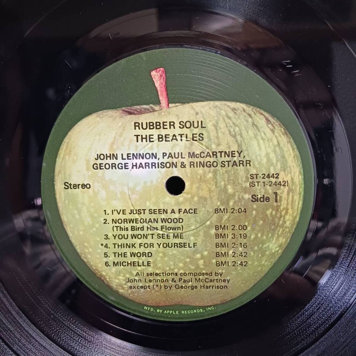 LPレコード 輸入盤 US ビートルズ RUBBER SOUL キャピタル 管理番号YH-151_画像5