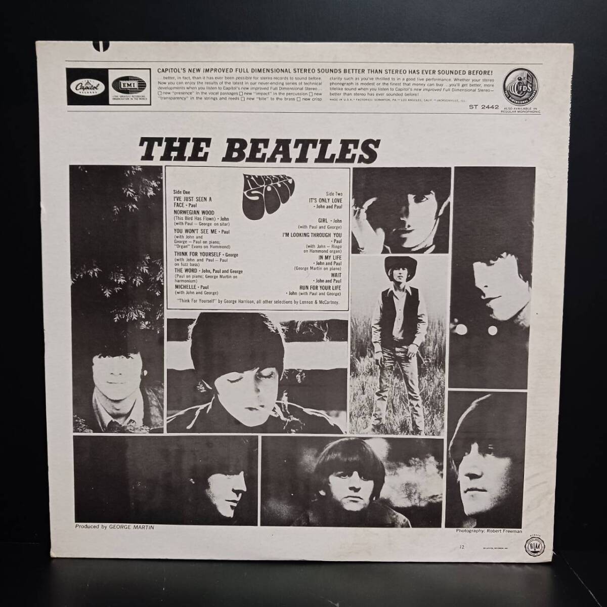 LPレコード 輸入盤 US ビートルズ RUBBER SOUL キャピタル 管理番号YH-151_画像2