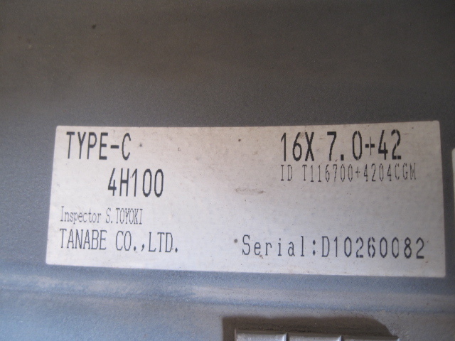 SSR TYPE-C タイプC　 スピードスター　16×7 +４2 4H 　PCD100　4本　ガンメタ_画像10