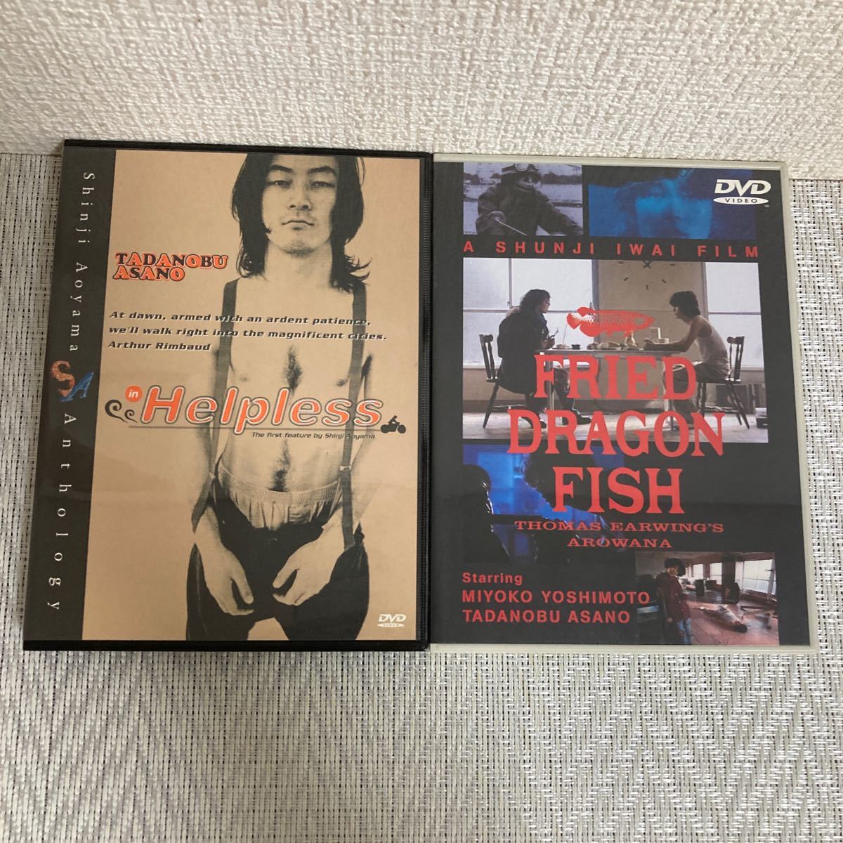 邦画DVD2枚セット/浅野忠信/ヘルプレス Helpless/FRIED DRAGON FISH/映画/_画像1