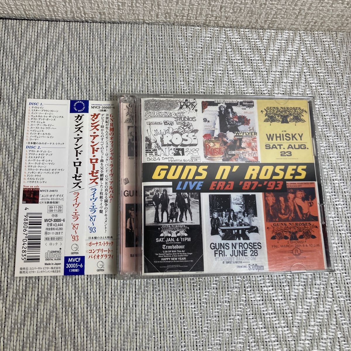国内盤帯付2枚組CD/ガンズ・アンド・ローゼス/ライヴ・エラ'87〜'93/ライヴ・アルバム/GUNS & ROSES/LIVEの画像1