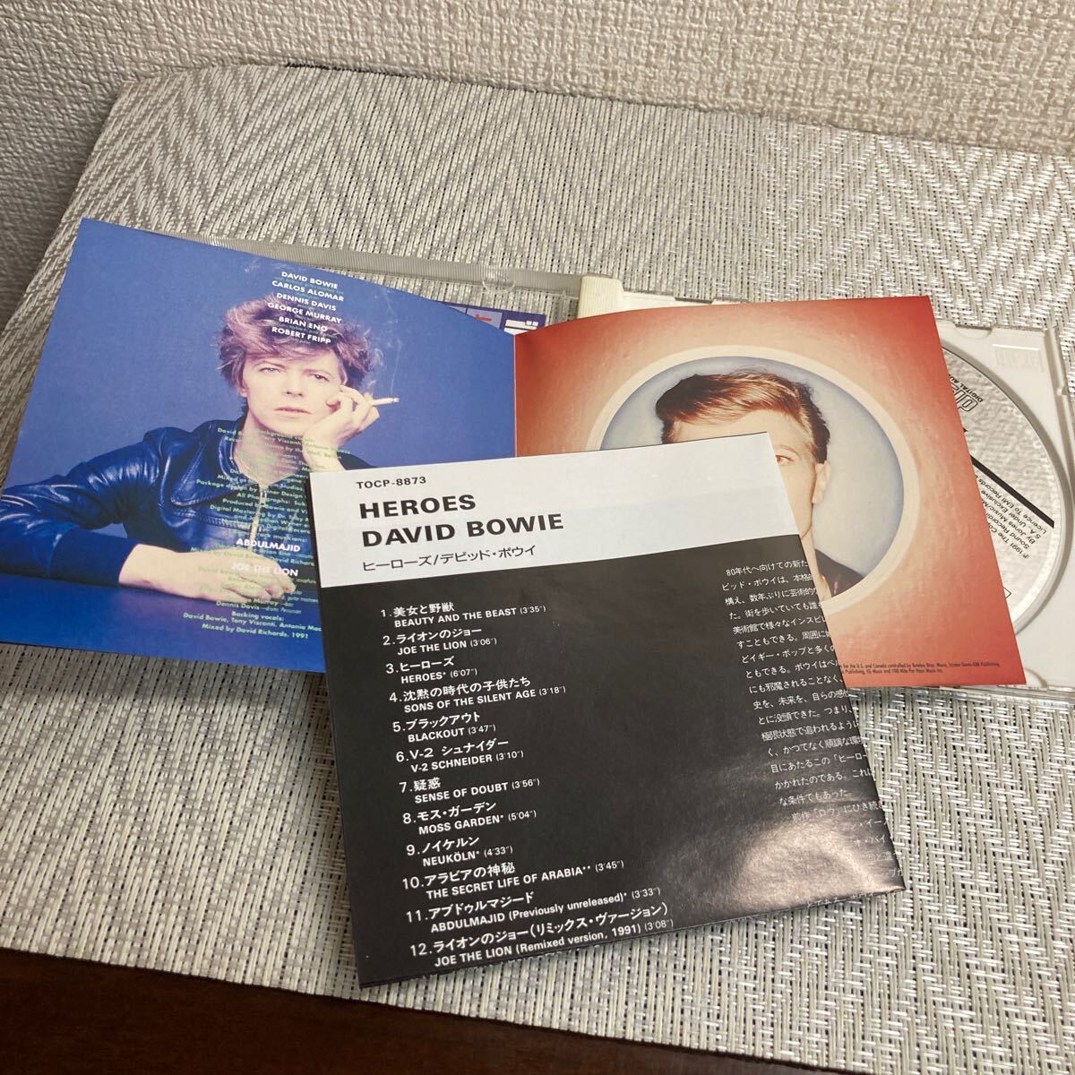 国内盤 帯付 CD /デビット・ボウイ/ヒーローズ/DAVID BOWIE/HEROES/盤面美品_画像5