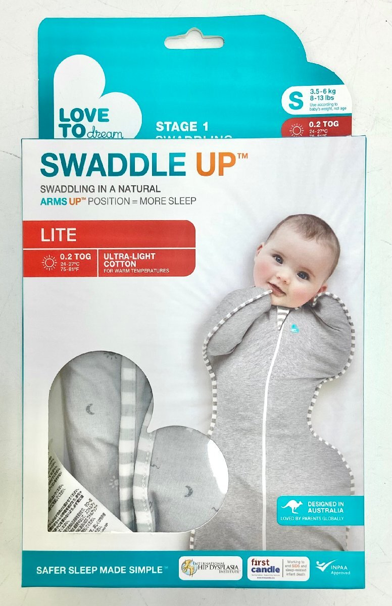 LC2717S 【中古品】SWADDLE UP LITE(スワドルアップ ライト) 色:グレー サイズ:Sの画像1